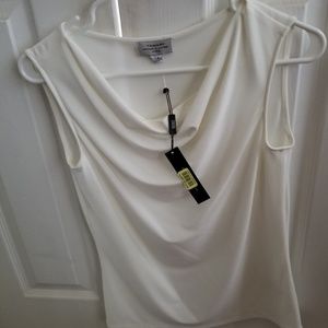 Cowl neck dressy tank